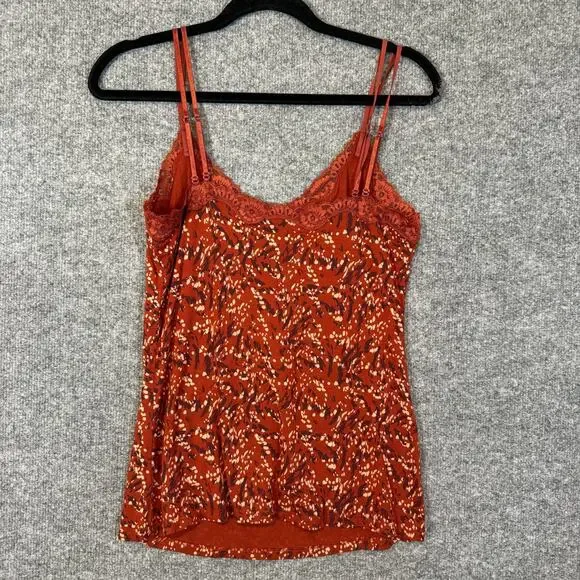 Y2K Express Shirt Womens Medium Babydoll Lace Spaghetti Strap Tank Top Whimsy - Picture 7 of 8